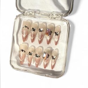 Elegant Glitter Press-On Nails